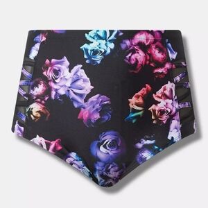 Torrid Multicolor Floral High-Waist Bikini Bottom Plus Size 4